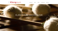Desktop Screenshot of klangraum.de